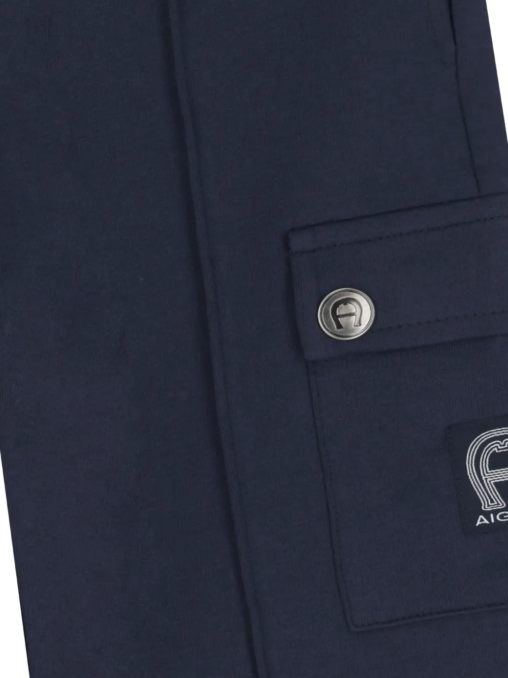 Aigner Kids Shorts met logopatch Blauw