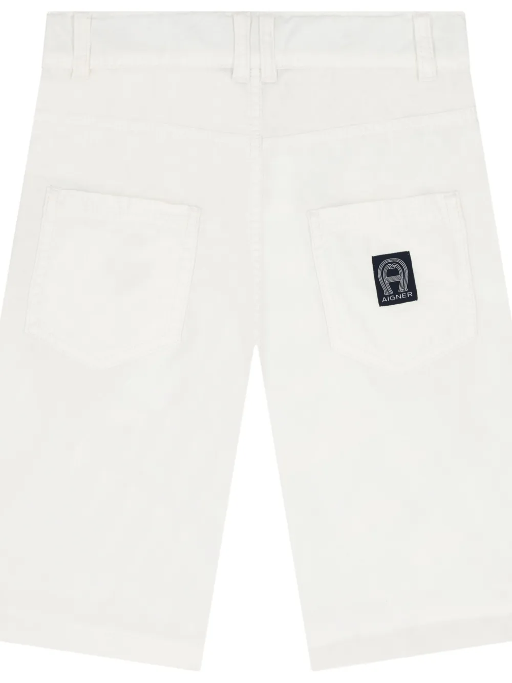 Aigner Kids Shorts met logoband en ritszak Wit