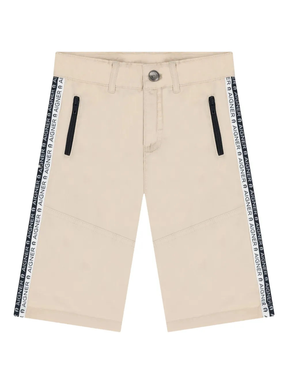 Aigner Kids logo-detail panelled shorts | Neutrals | Image 1