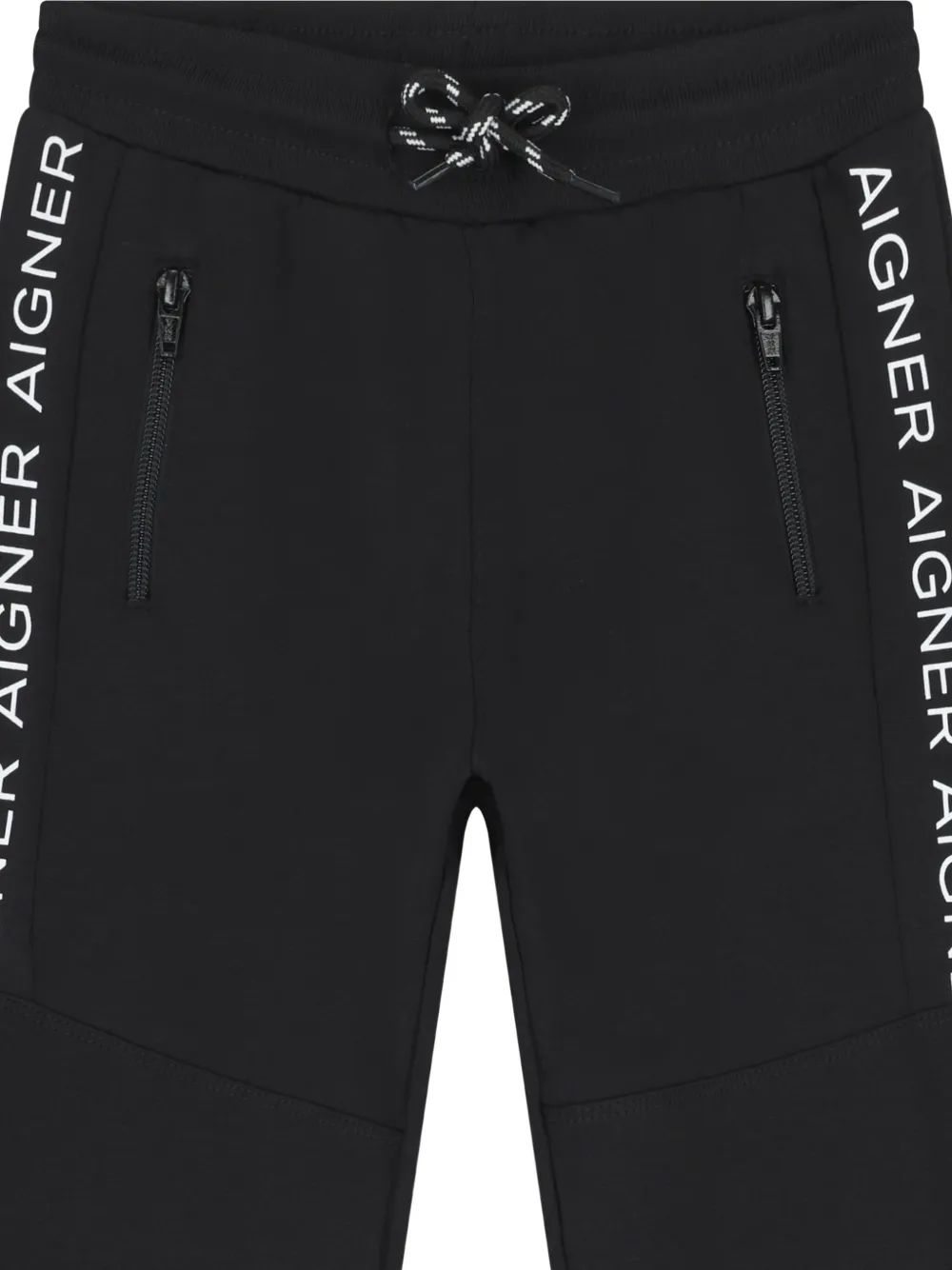 Aigner Kids Broek met logodetail Zwart