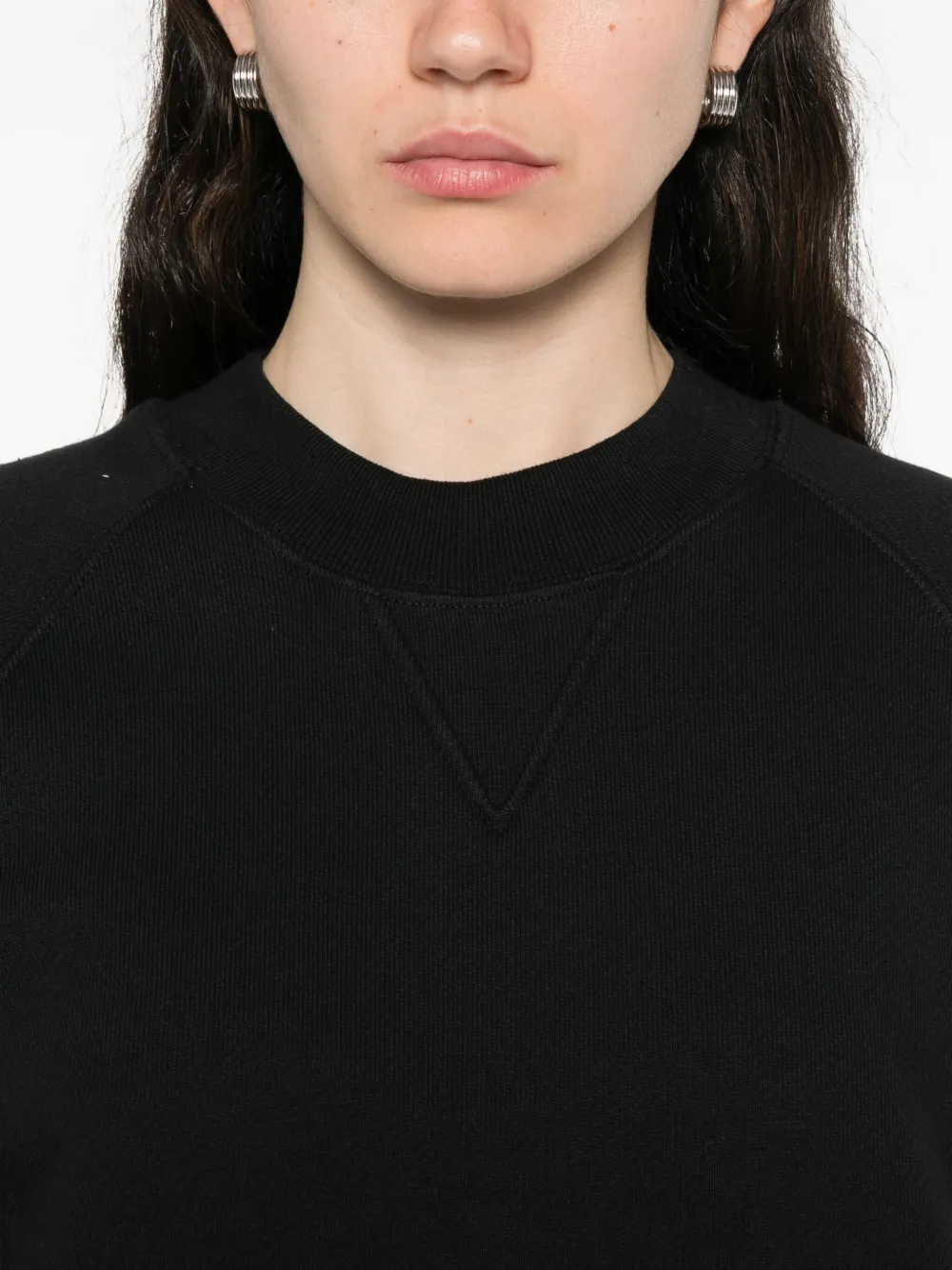 Victoria Beckham Sweater met raglan mouwen Zwart