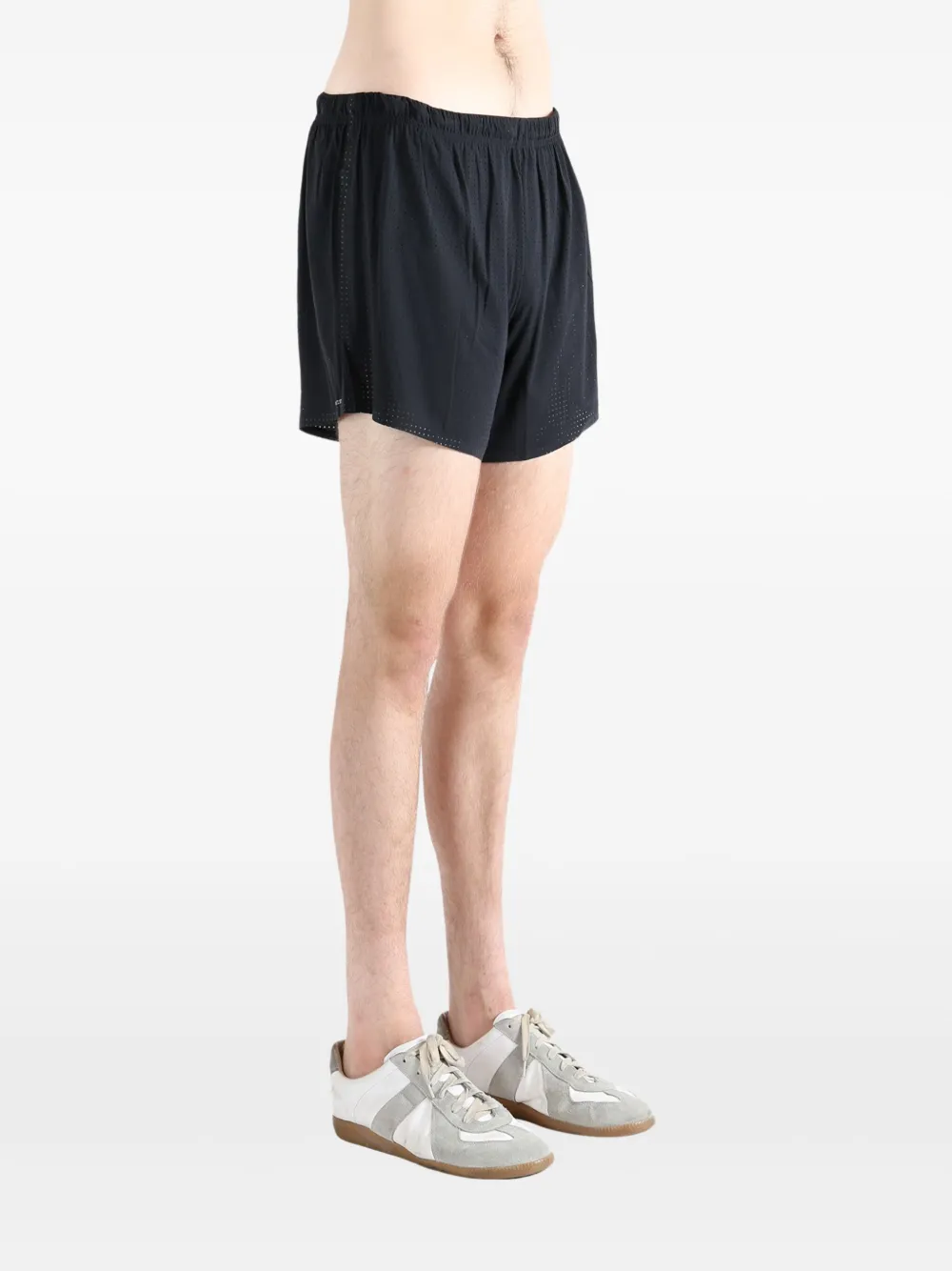  Satisfy Space-o™ 5 Perforated Elastic-waist Shorts - Black 