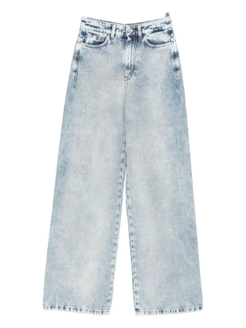 Vivetta acid-wash wide-leg jeans