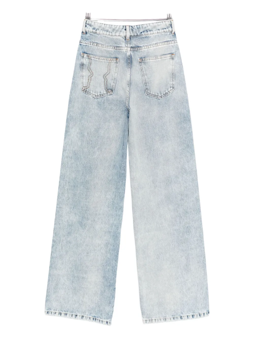 Vivetta acid-wash wide-leg jeans - Blauw