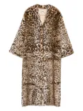 Vivetta leopard-print coat - Neutrals