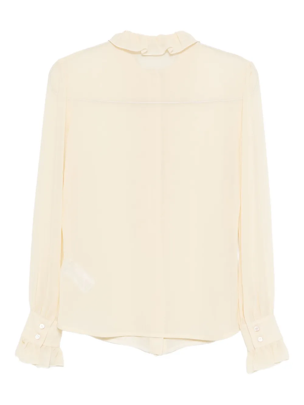 Vivetta ruffled silk blouse - Beige