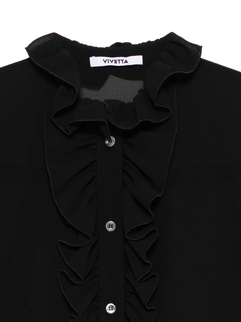 Vivetta Blouse met ruches Zwart