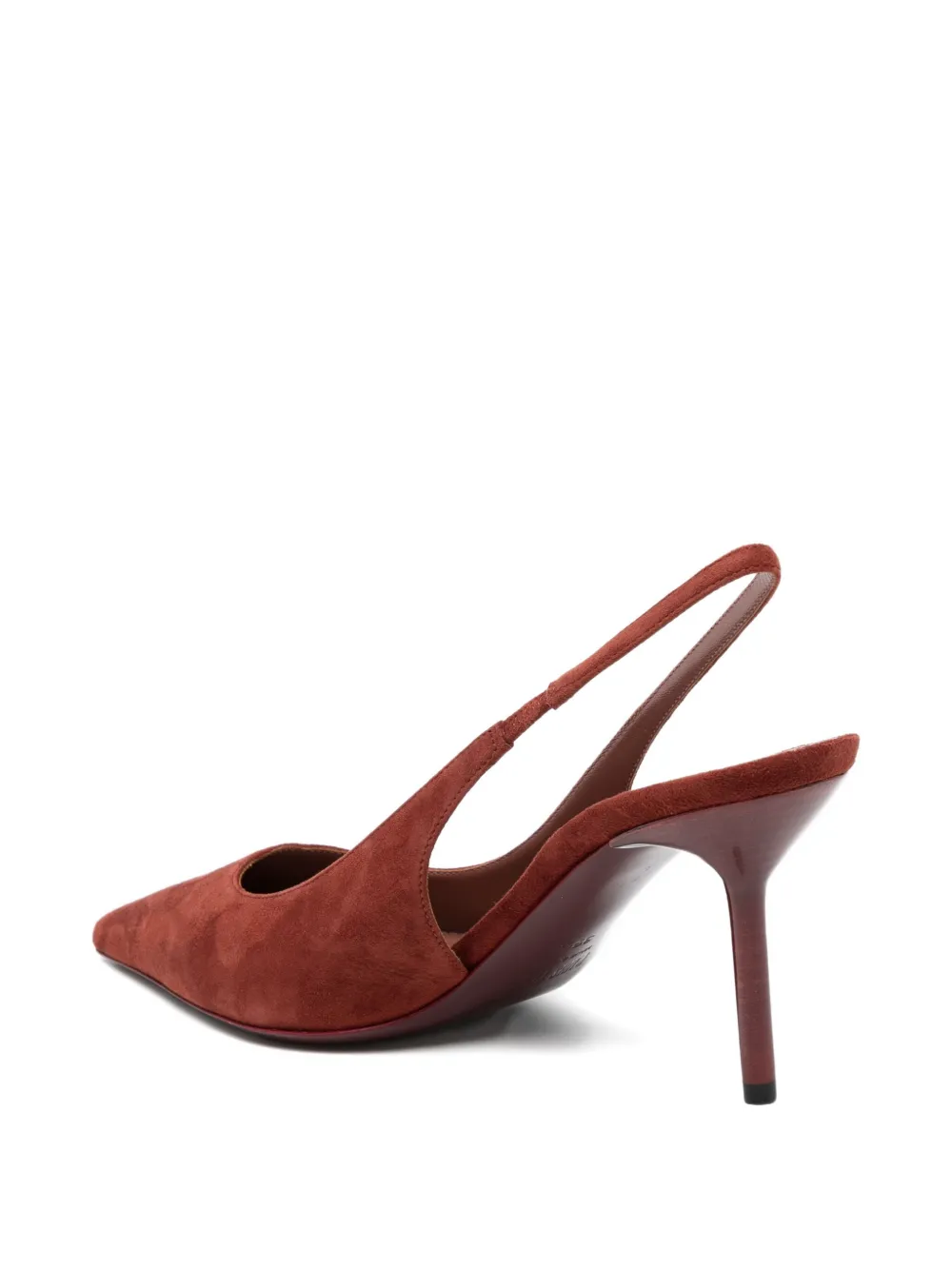 Paris Texas Lidia 70 Suede Slingback Pumps In Brown