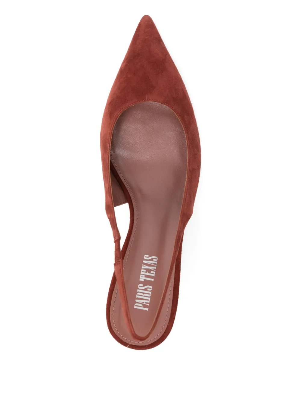 Paris Texas Lidia 70 Suede Slingback Pumps In Brown
