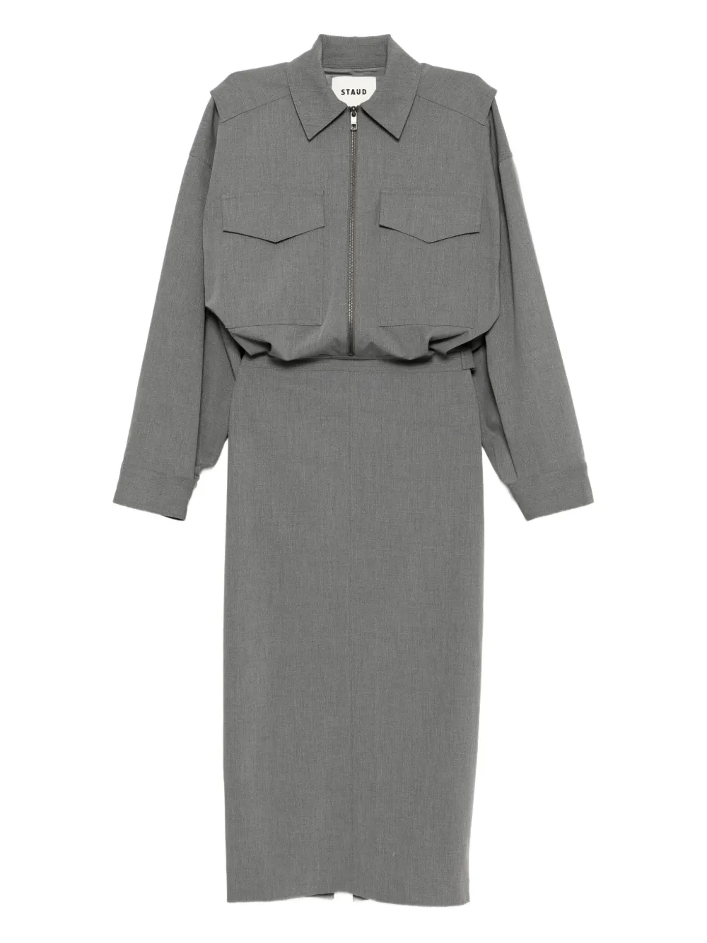 STAUD Scout dress | Grey | Image 1