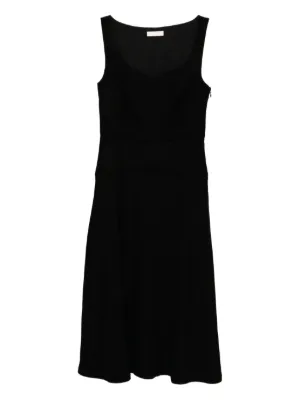 theory asymmetric off-the-shoulder midi dress Off Shoulder Asymmetric Dress Black S/M