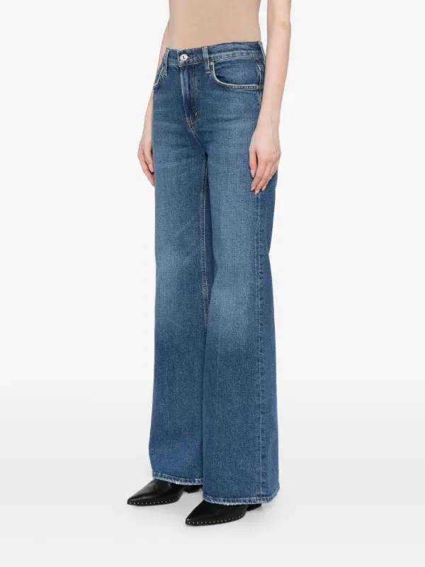 パンツ CITIZENS OF HUMANITY SUPER FLARE DENIM Citizens of Humanity Chloe Petite Mid Rise Super Flare Jeans