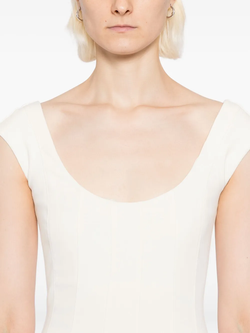 Staud Charlotte Dress In Neutral