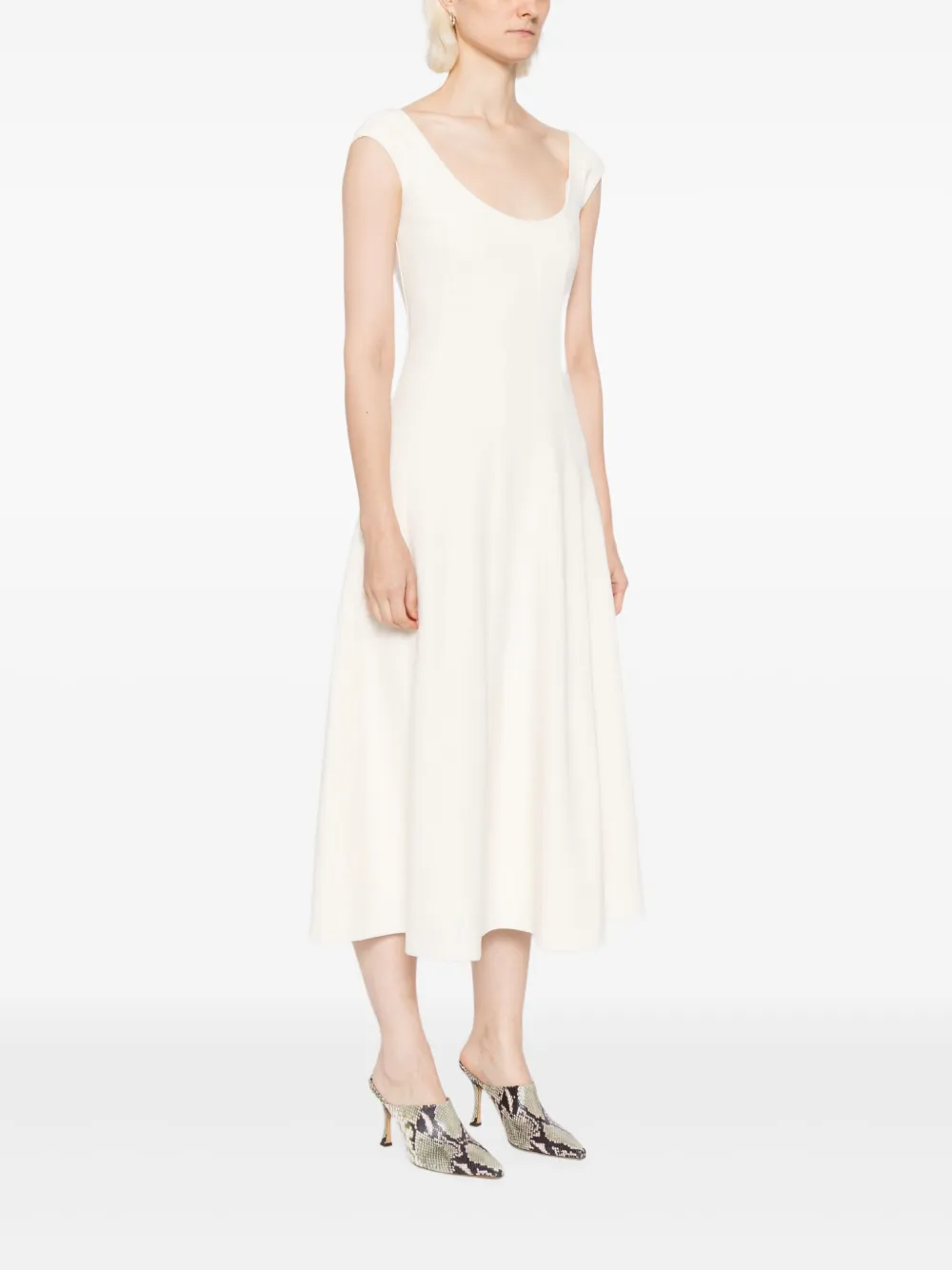Staud Charlotte Dress In Neutral