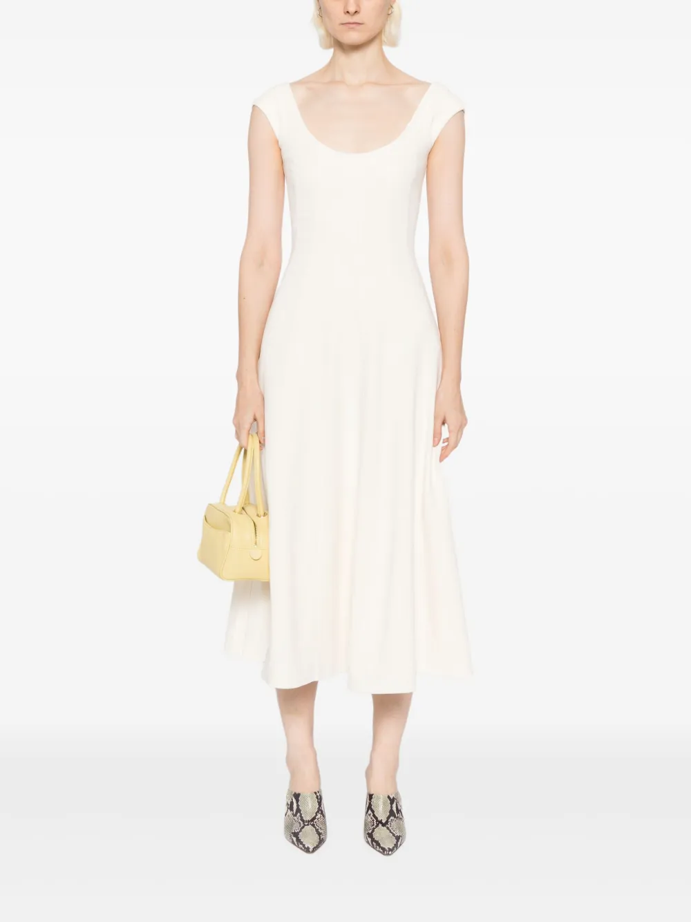 STAUD Charlotte jurk - Beige