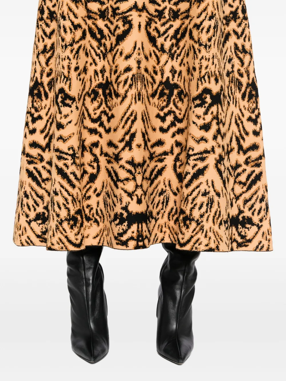 Ulla Johnson Lani Jacquard Midi Skirt In Yellow