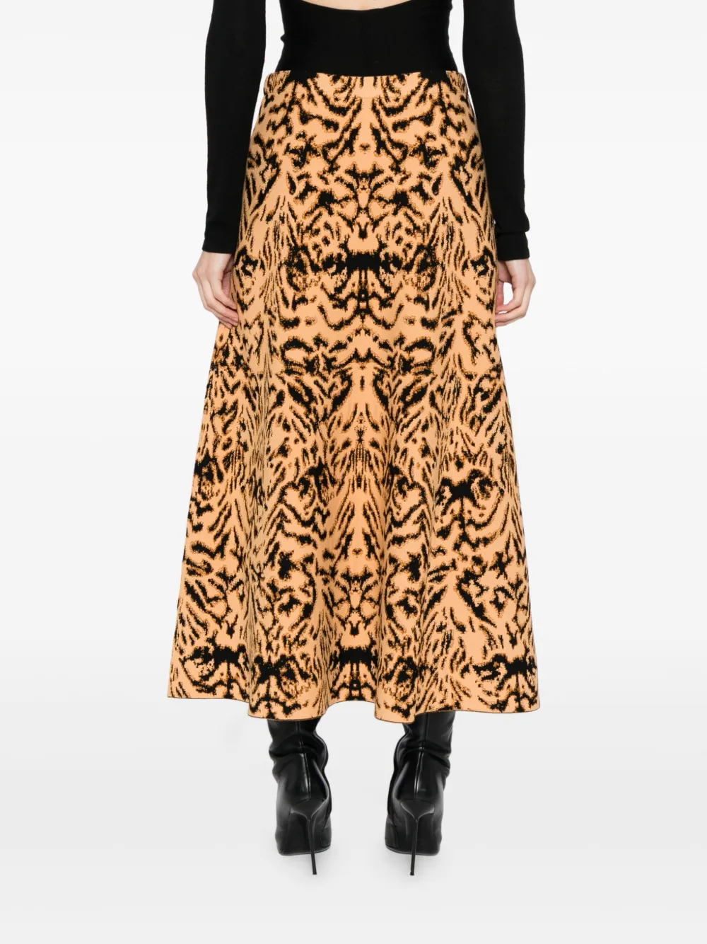 Ulla Johnson Lani Jacquard Midi Skirt In Yellow