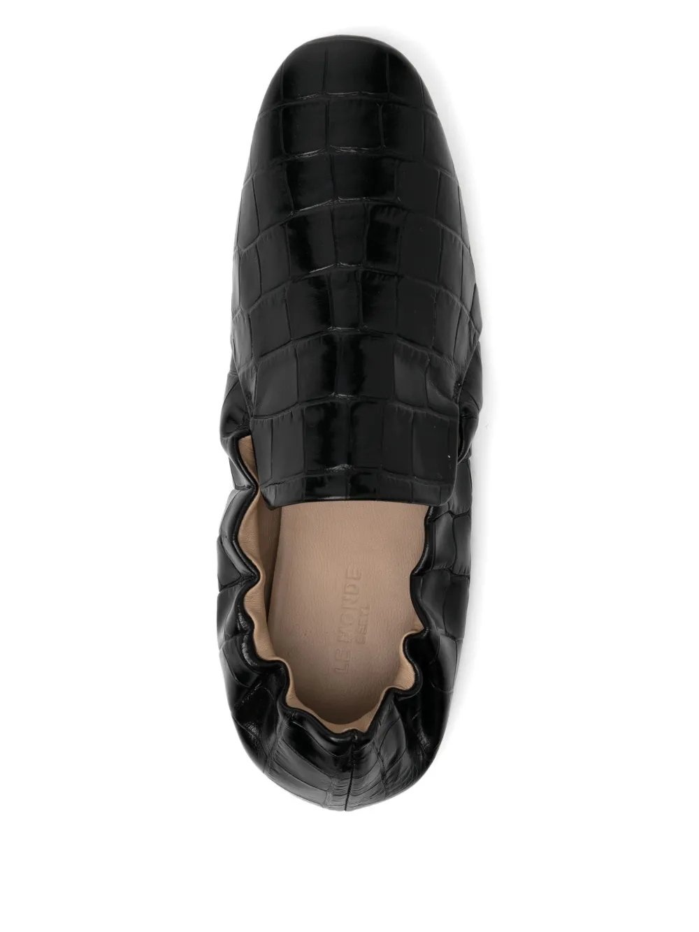 Le Monde Beryl embellished ballet flats Black
