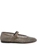 Le Monde Beryl crystal-embellished ballet flats - Brown