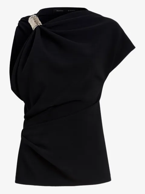 Proenza Schouler draped embellished top