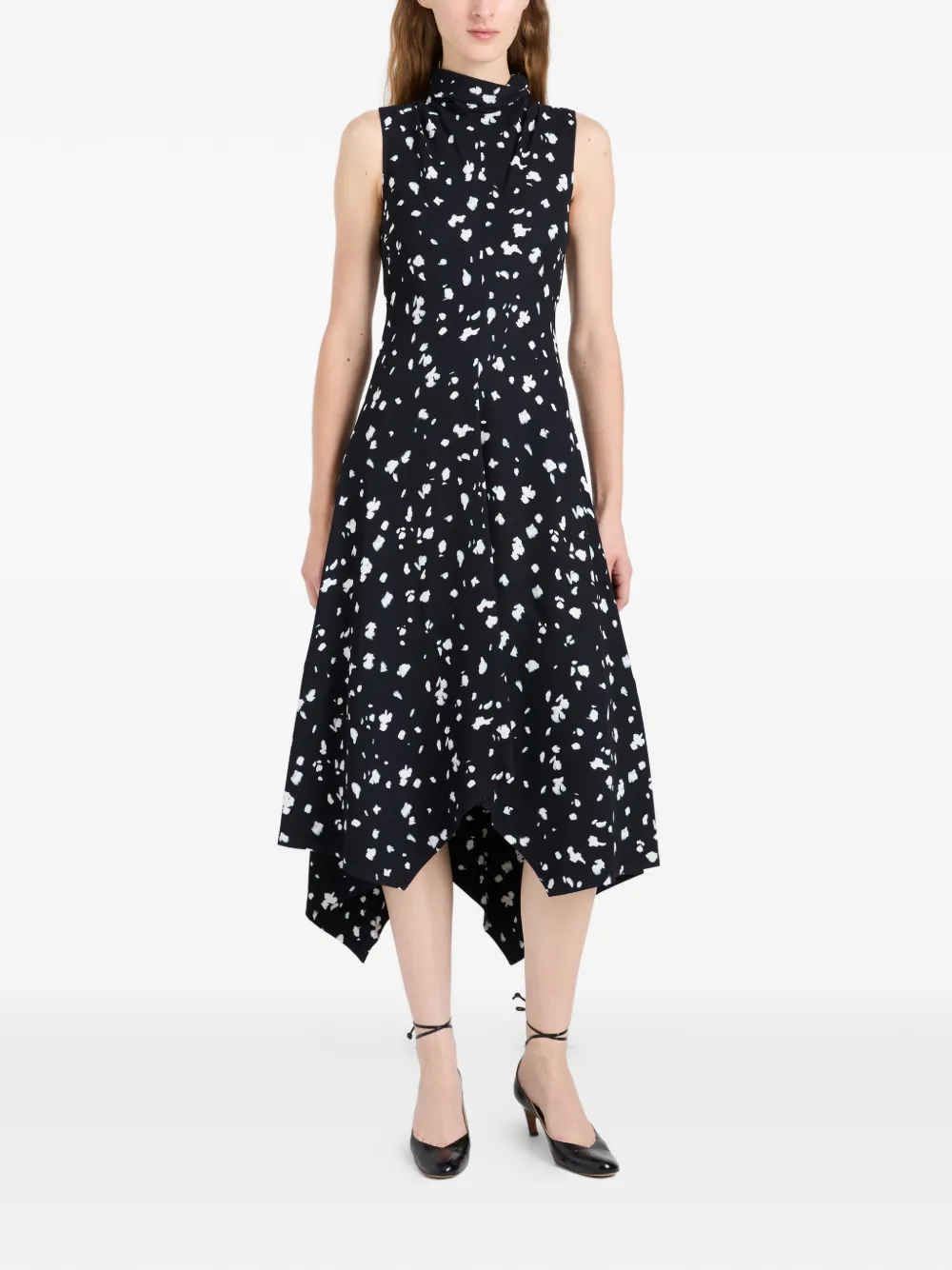 Proenza Schouler Devora midi-jurk Zwart