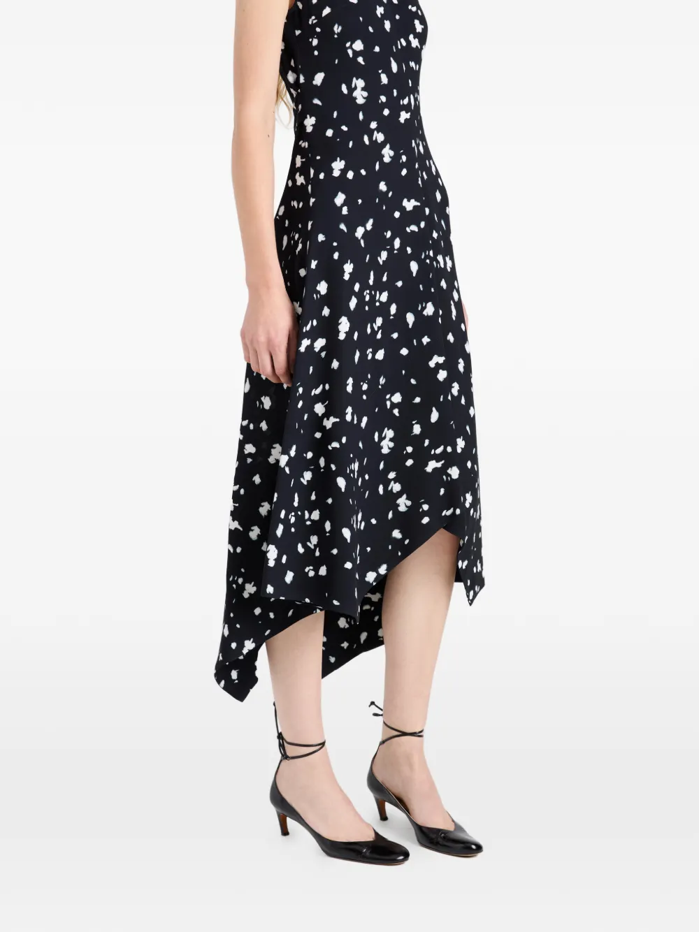 Proenza Schouler Devora midi-jurk Zwart