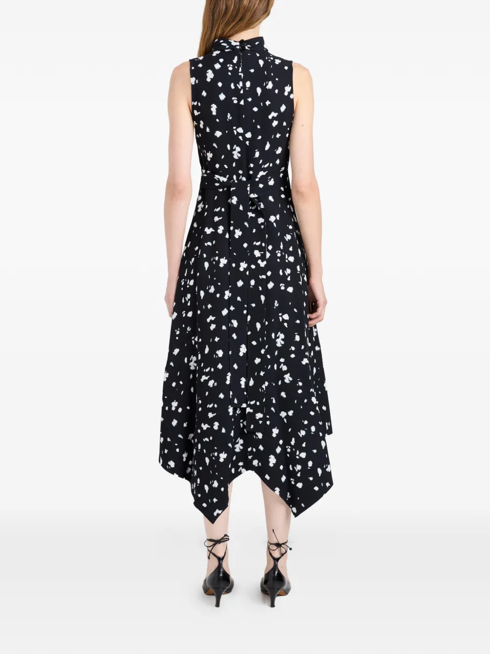 Proenza Schouler Devora midi-jurk Zwart
