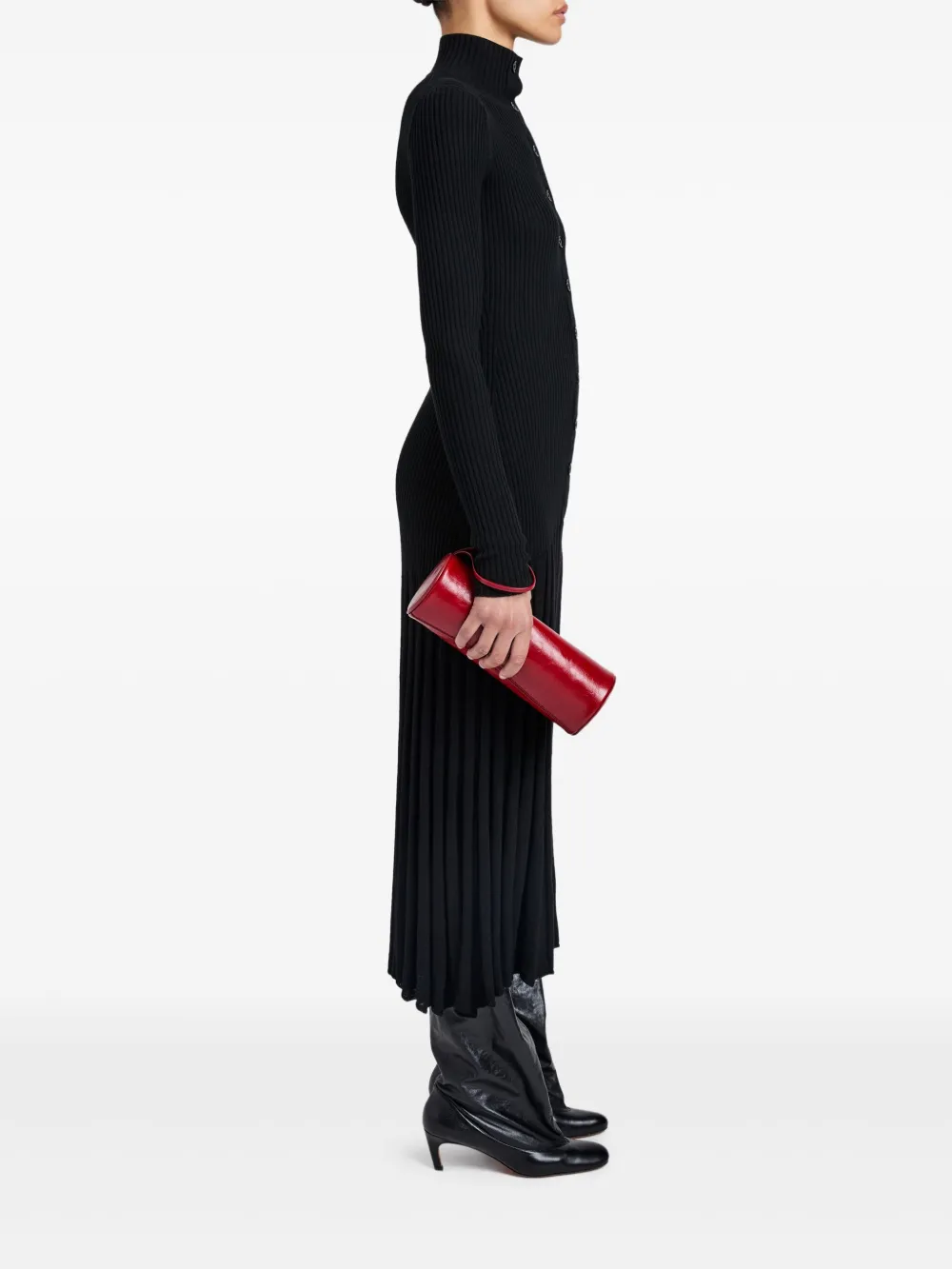 Proenza Schouler Cilindervormige leren clutch - Rood