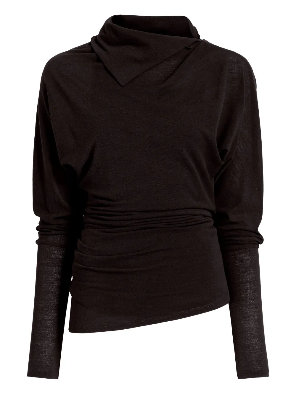 Proenza Schouler cowl-neck draped top | Brown | Image 1