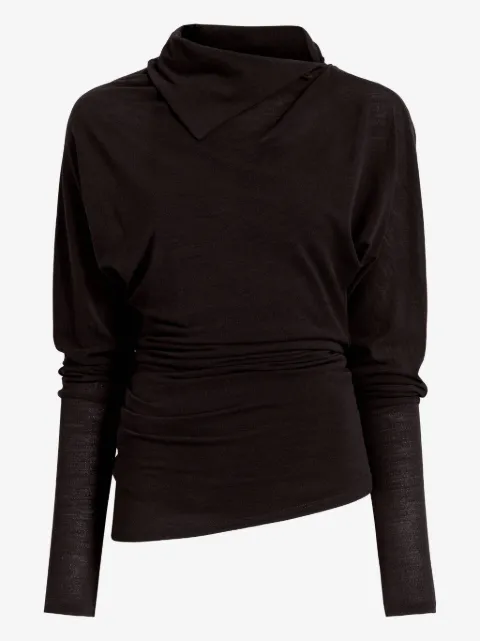 Proenza Schouler cowl-neck draped top