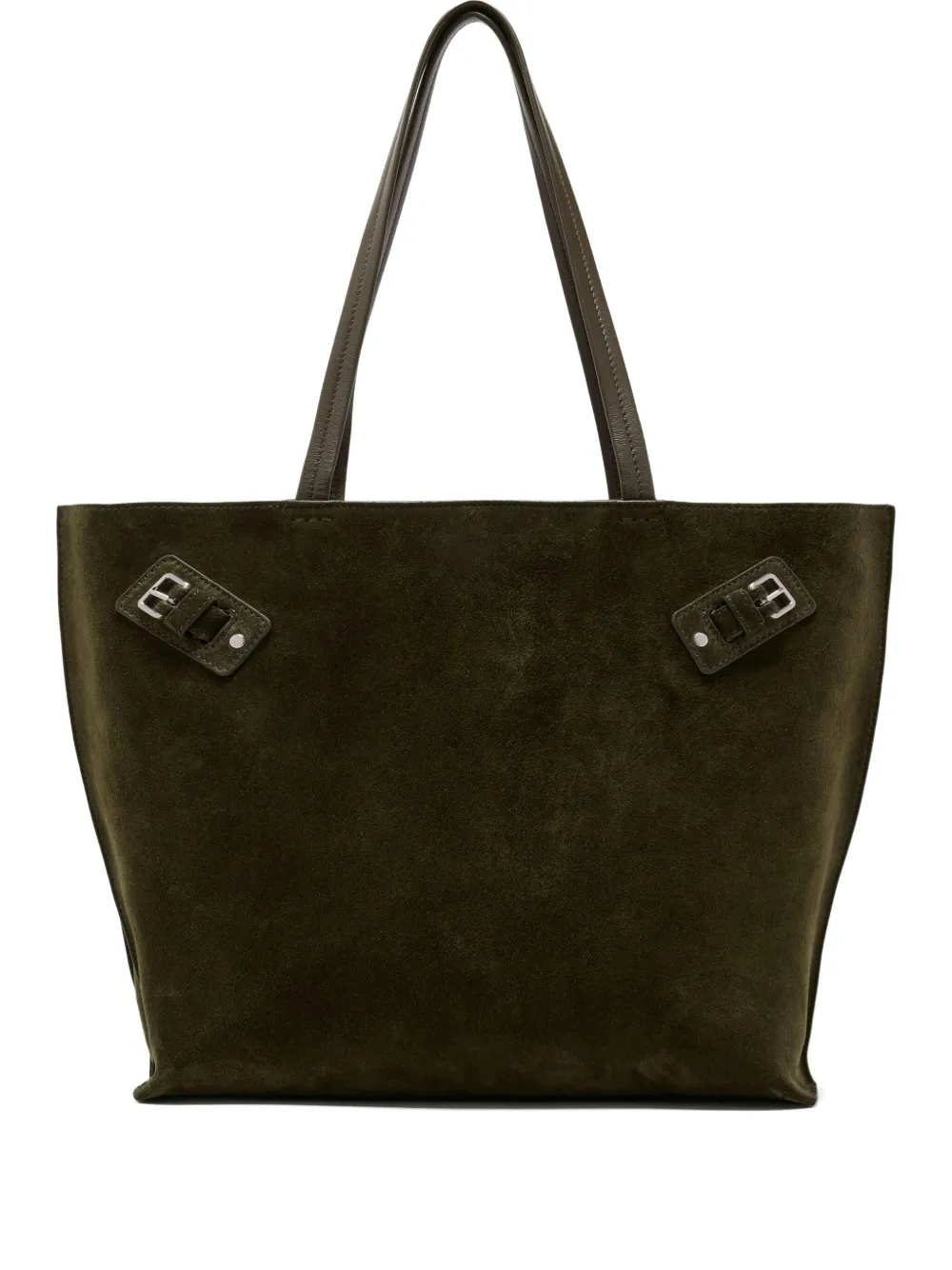 Proenza Schouler buckle-detail suede tote bag | Green | Image 1
