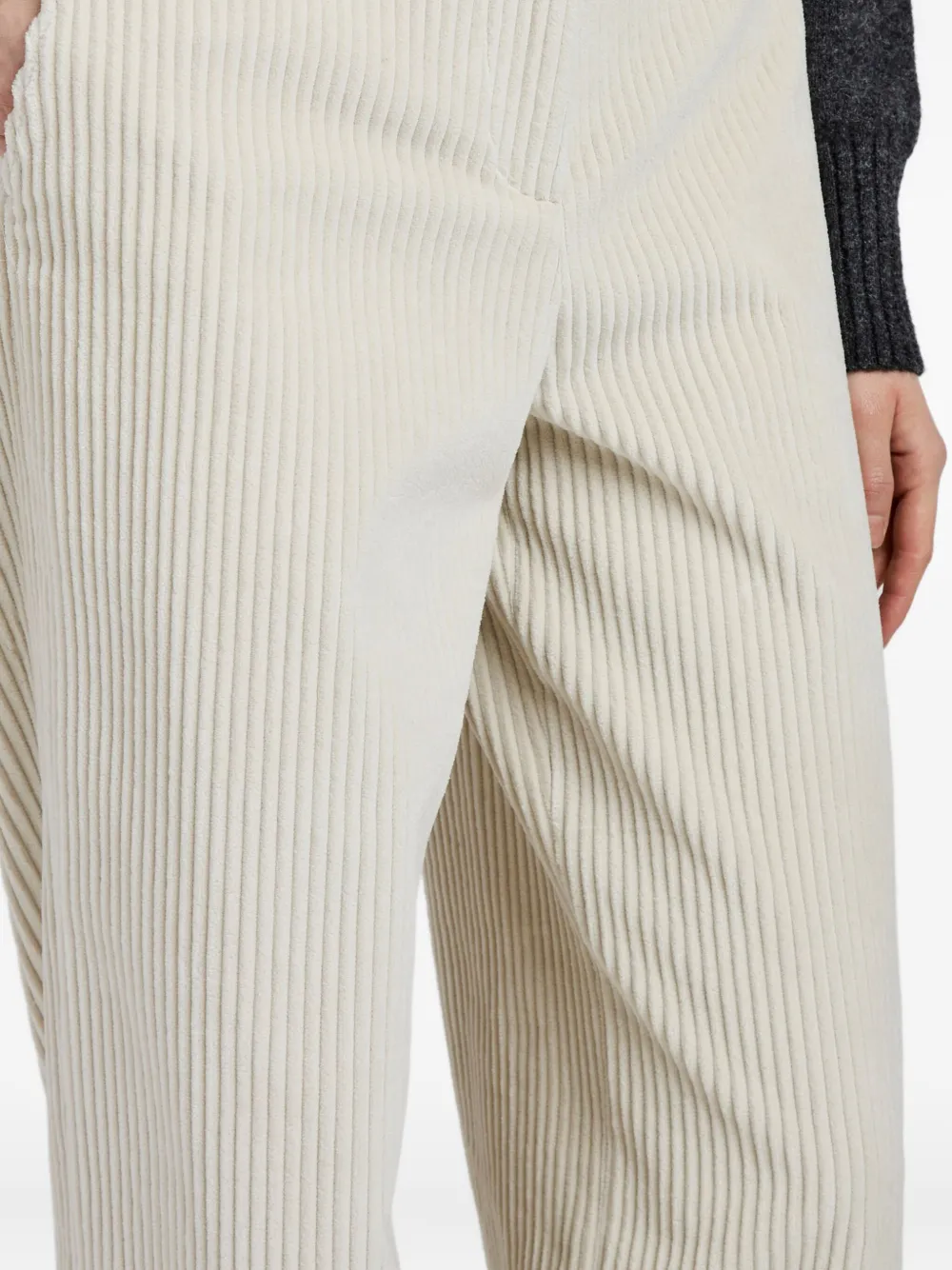 Proenza Schouler Corduroy Straight Trousers In Neutral