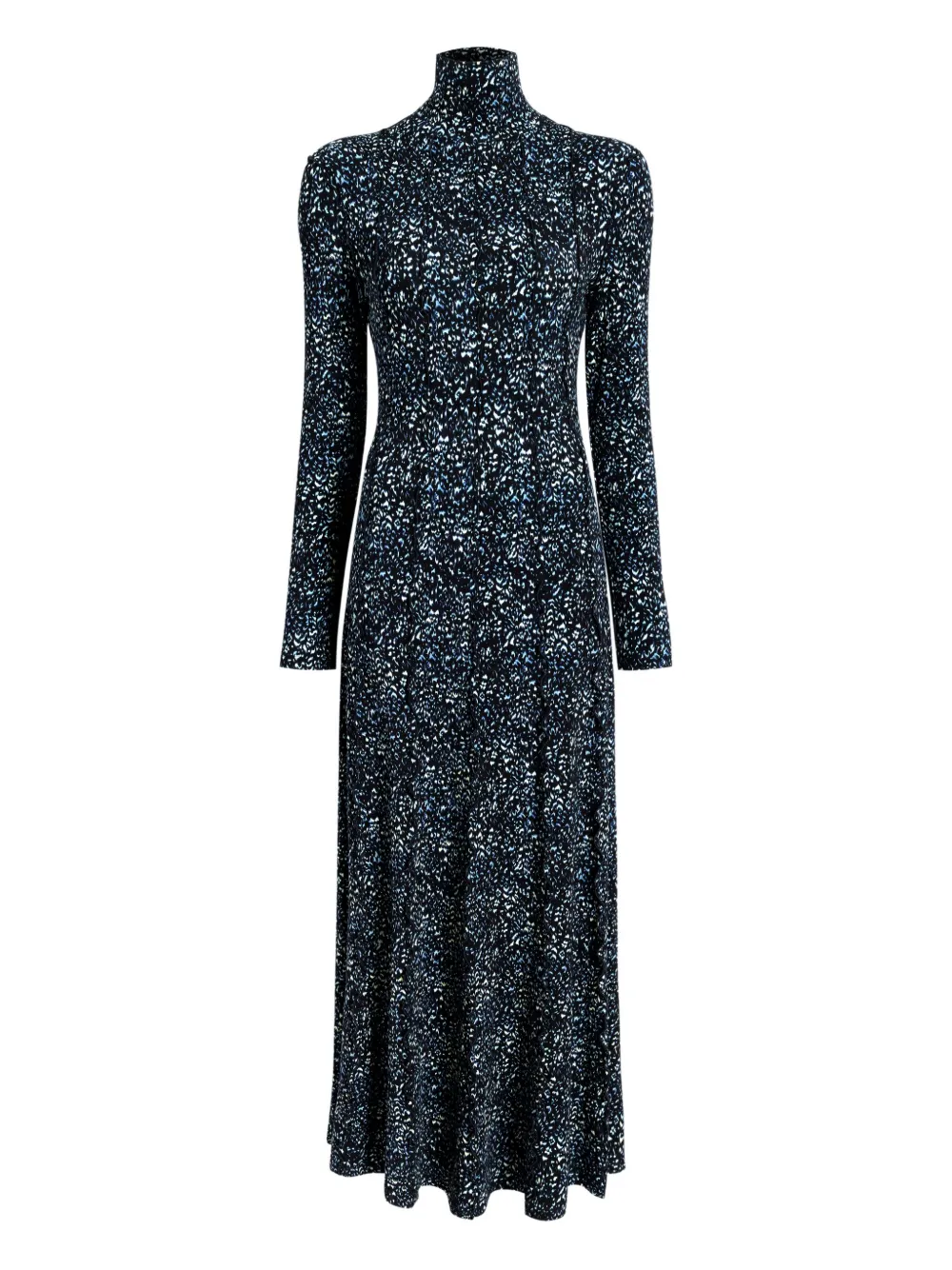 Proenza Schouler White Label turtleneck ruffled maxi dress | Blue | Image 1