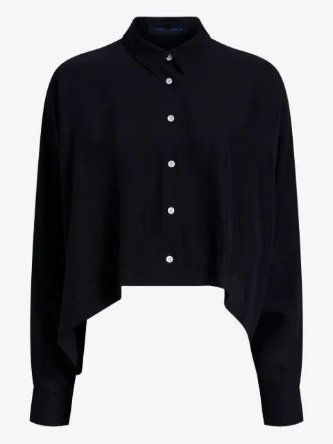 Proenza Schouler camisa drapeada con botones