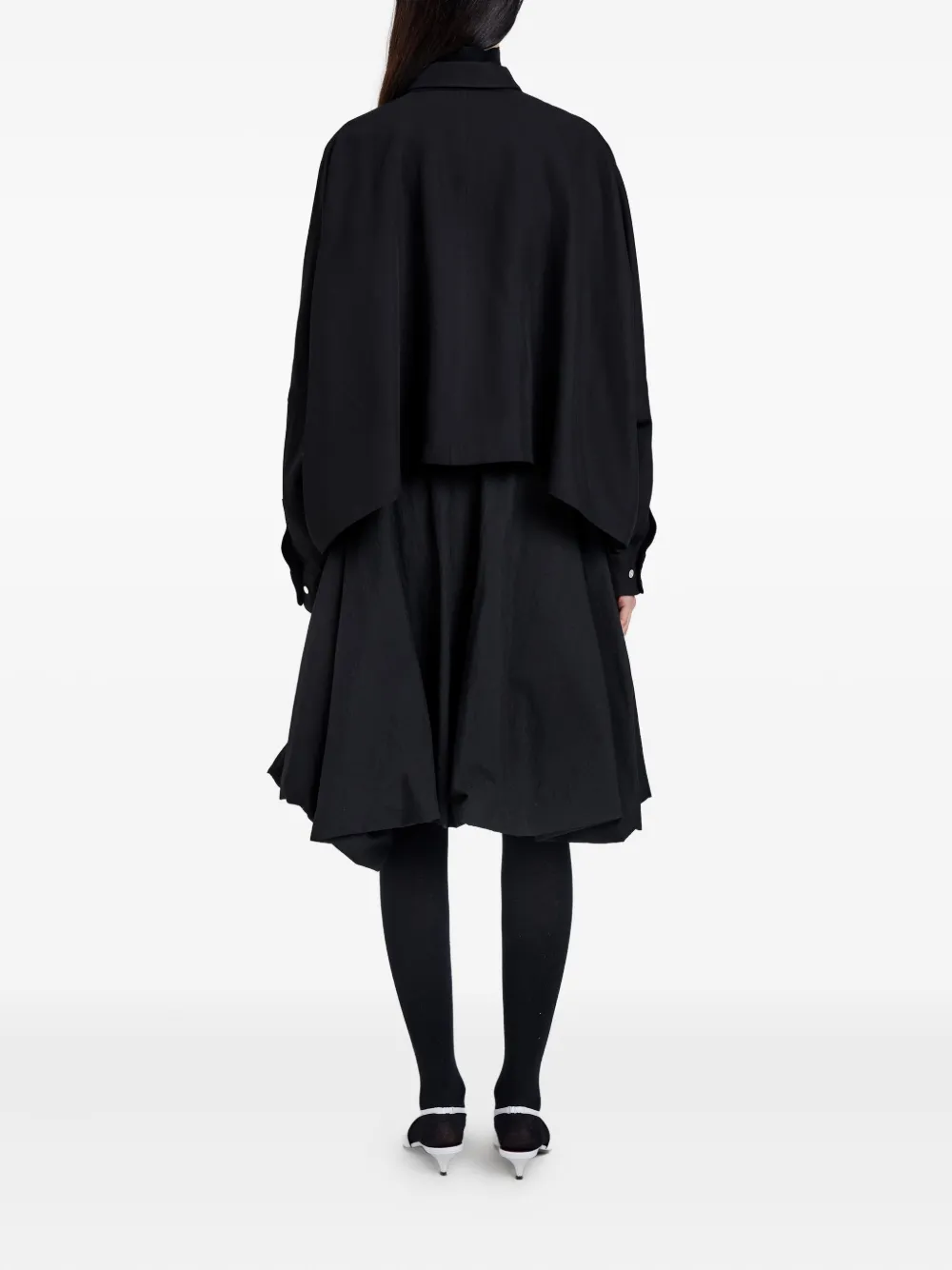 Proenza Schouler Draped Button-up Shirt In Black