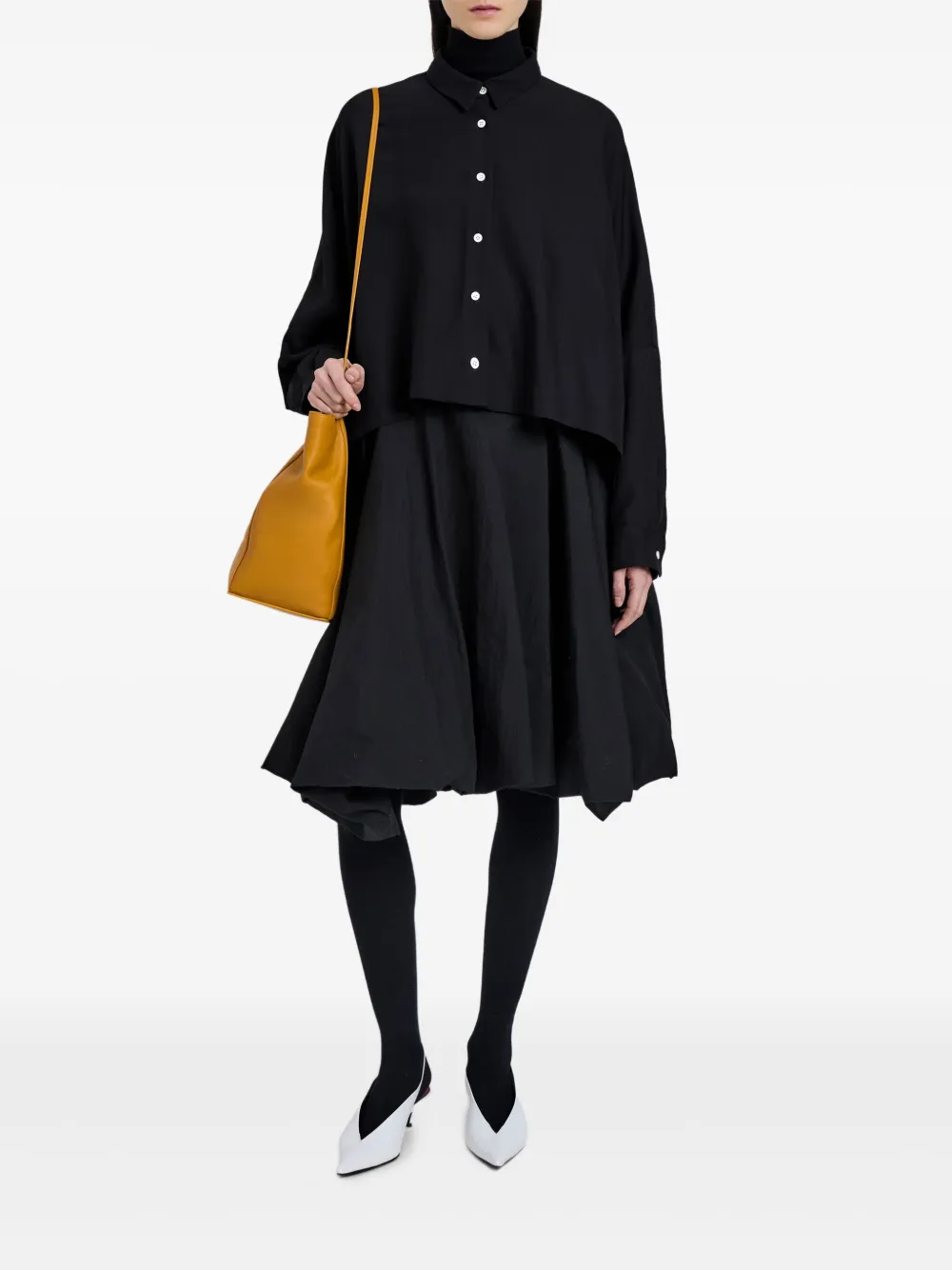 Proenza Schouler Gedrapeerde blouse - Zwart