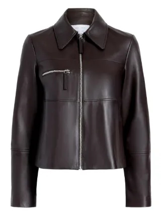 Proenza Schouler レディース レザージャケット ライダーズ Proenza Schouler White Label Annabel zip-front Leather Jacket