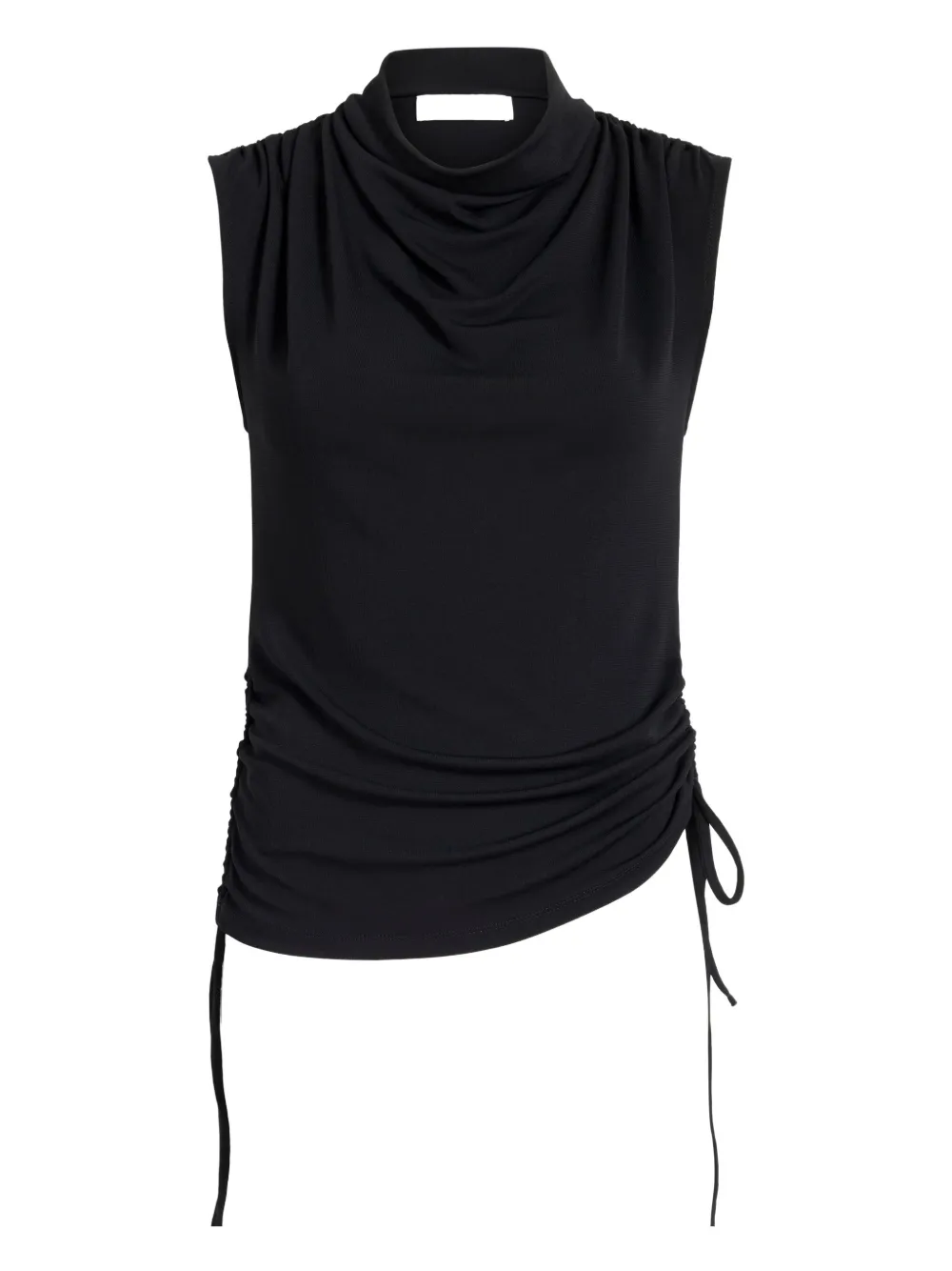 Proenza Schouler White Label Elna cowl-neck drawstring top | Black | Image 1