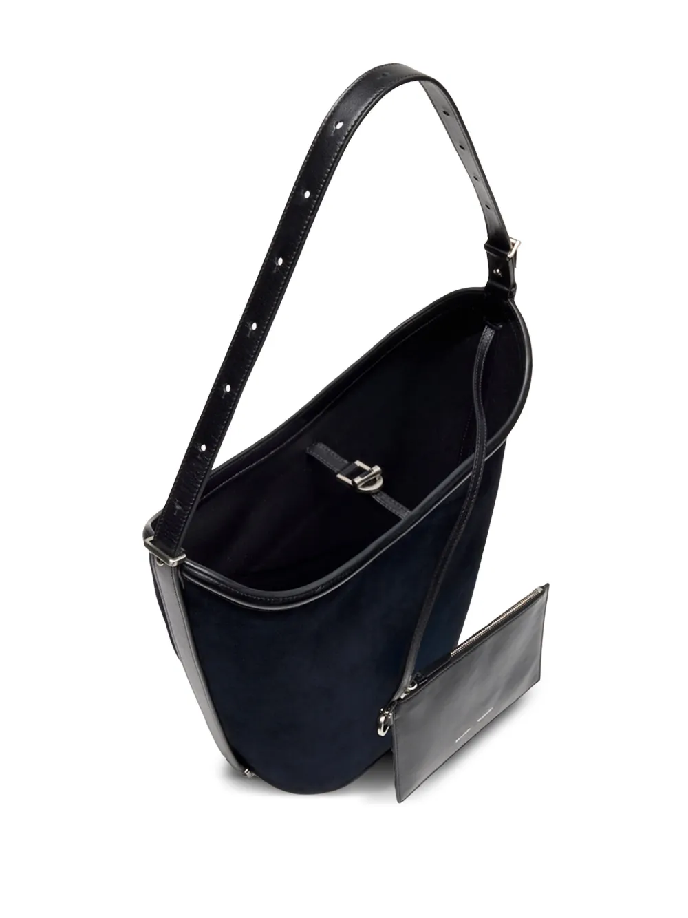 Proenza Schouler Bucket-shape Suede-leather Tote Bag In Blue