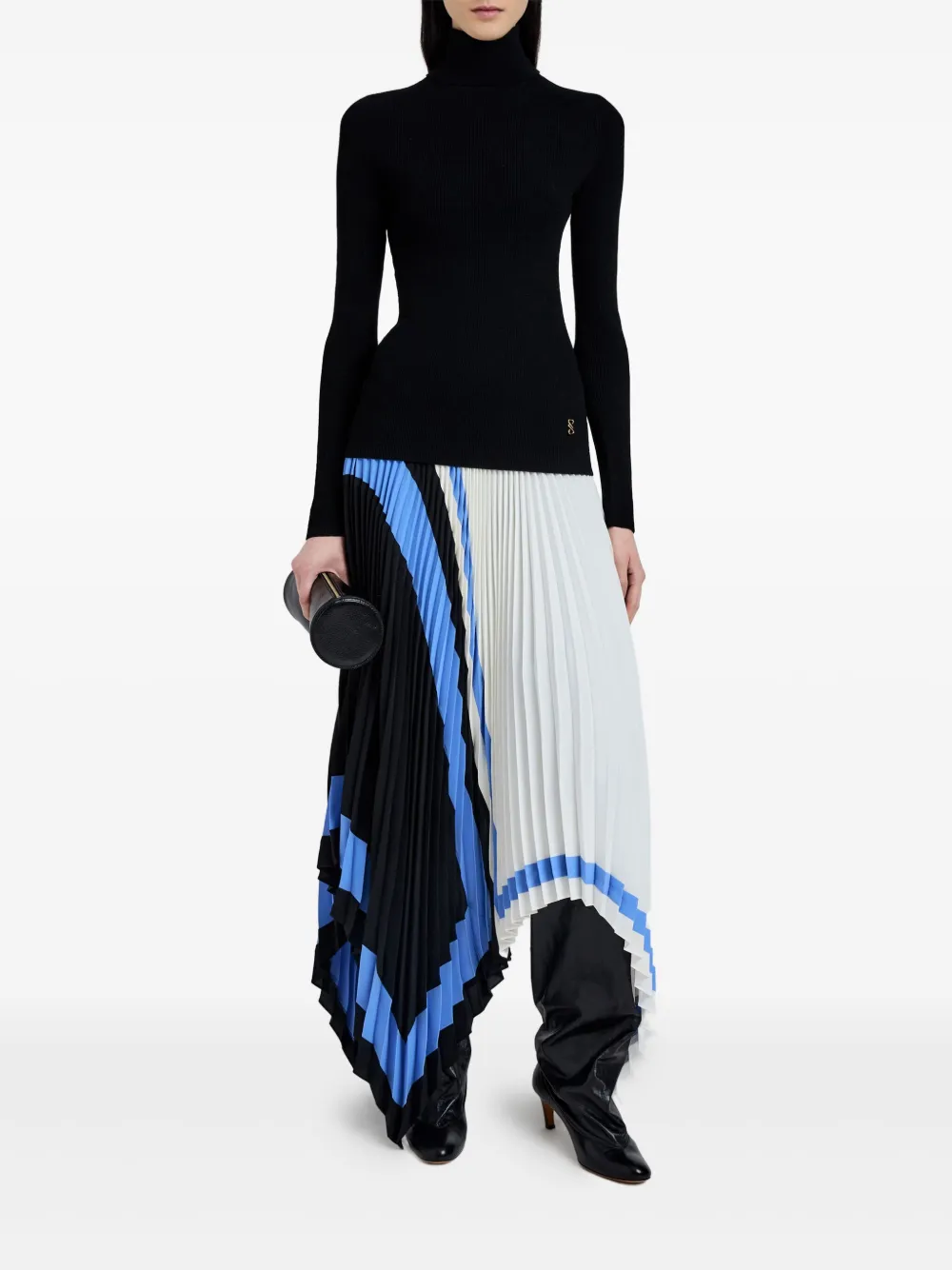 Proenza Schouler Asymmetrische plooirok - Wit