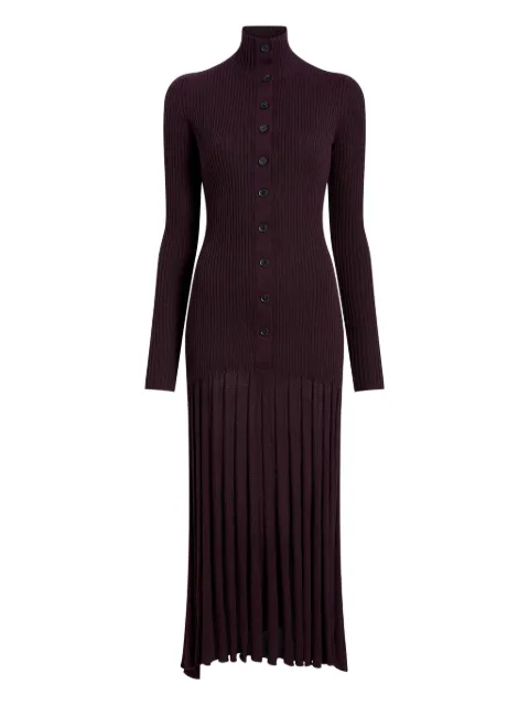 Proenza Schouler ribbed pleated midi day dress