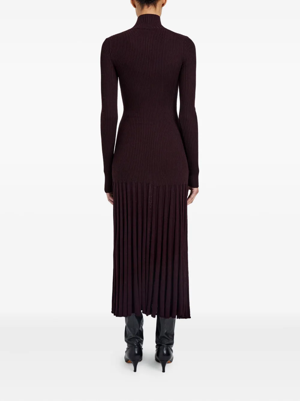 Proenza Schouler Geplooide midi-jurk Rood