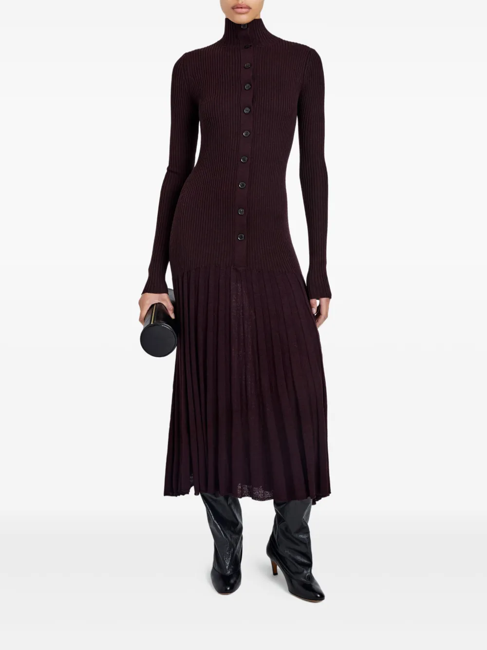 Proenza Schouler ribbed pleated midi day dress | Day Dresses | Image 2