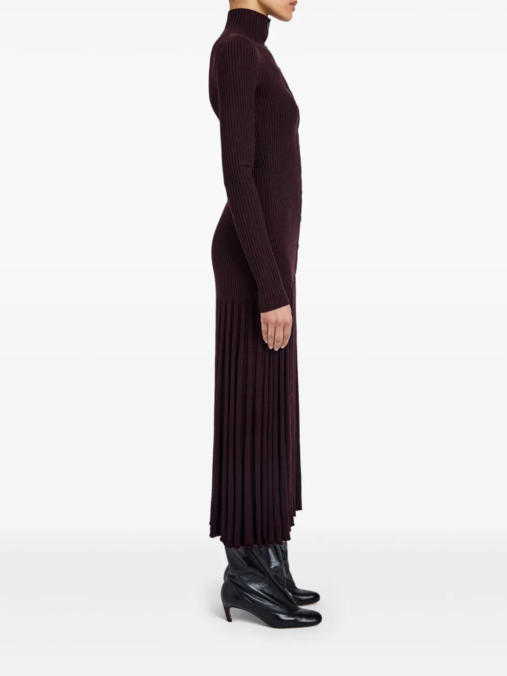 Proenza Schouler Geplooide midi-jurk Rood