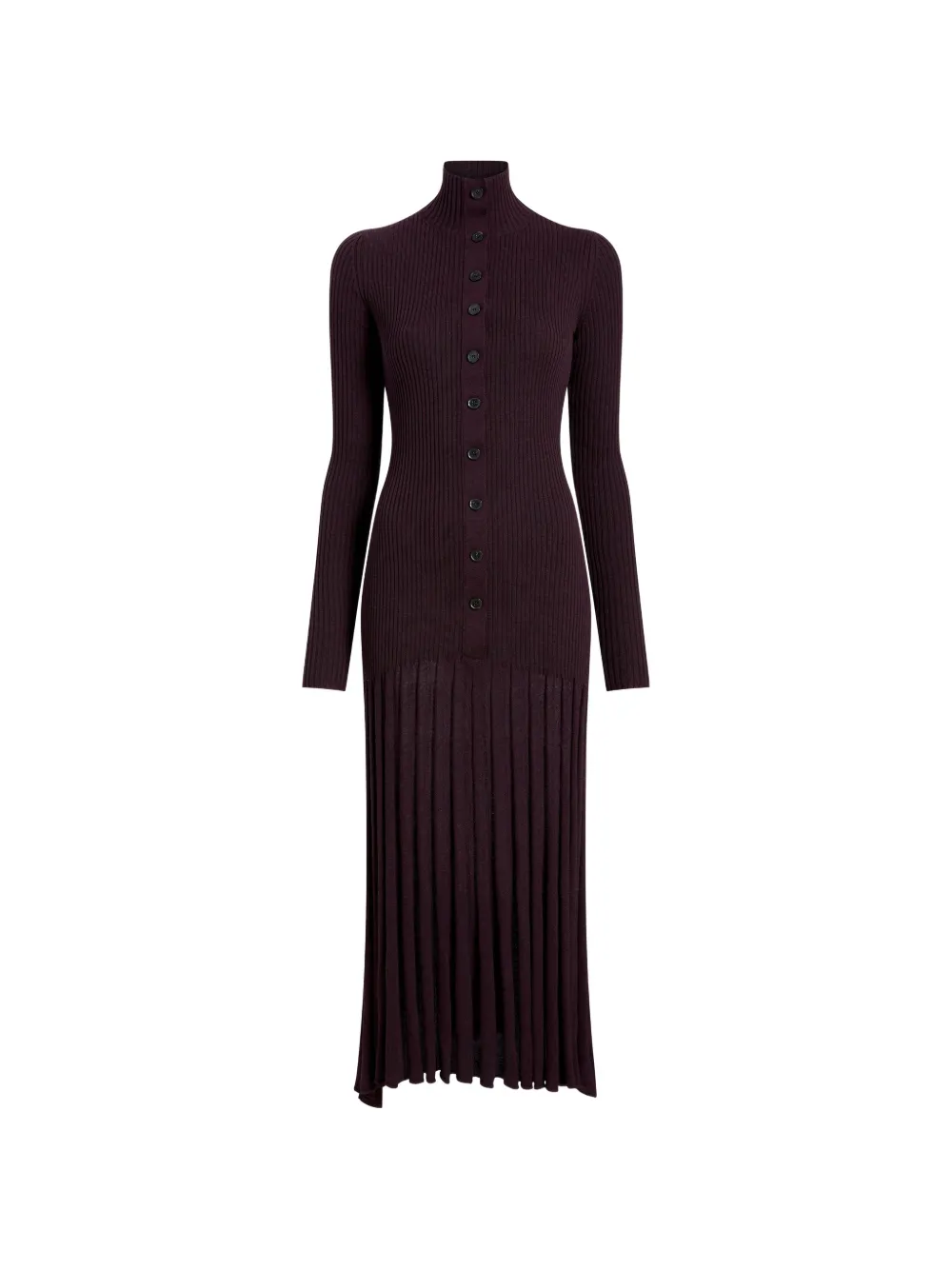 Proenza Schouler Geripptes Midikleid - Rot