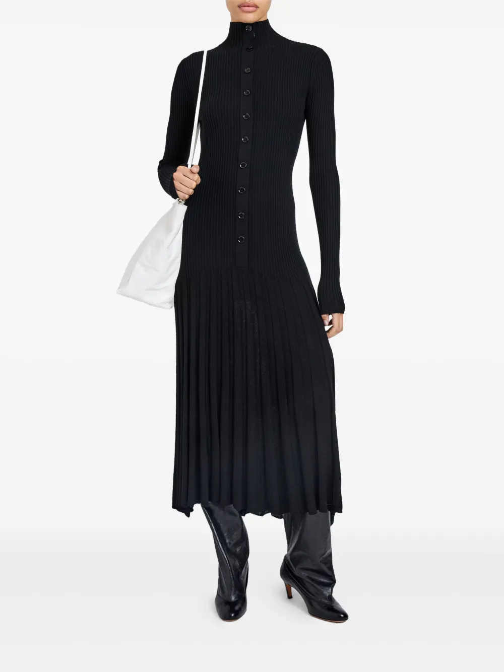 Proenza Schouler ribbed pleated midi day dress | Day Dresses | Image 2