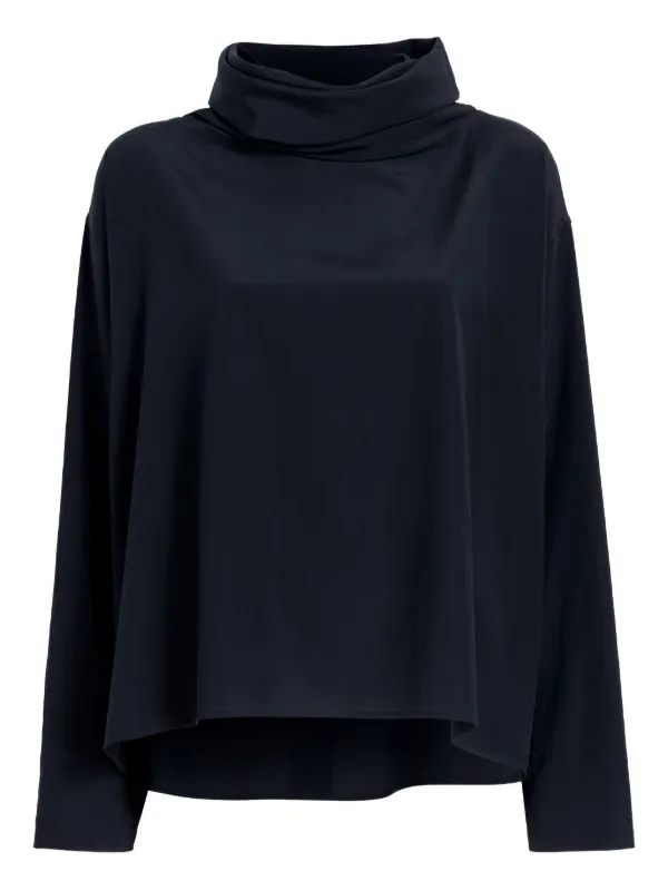 Proenza Schouler Turtleneck Long-sleeved T-shirt in Grey