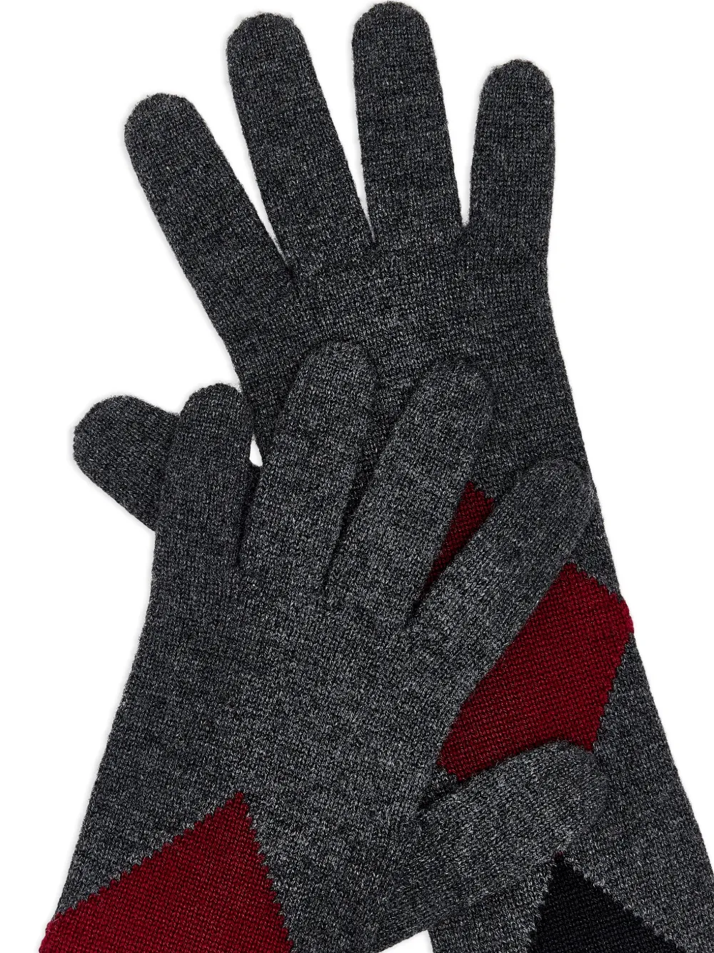 Proenza Schouler argyle-pattern long gloves | Image 2