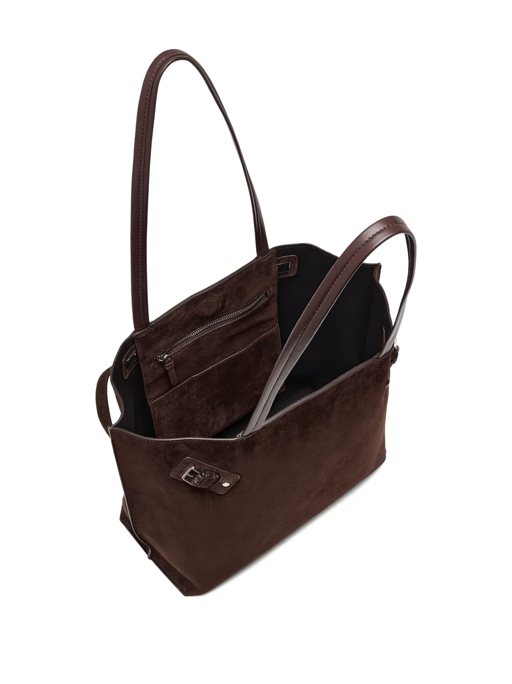 Proenza Schouler Days suède shopper met gespdetail Bruin