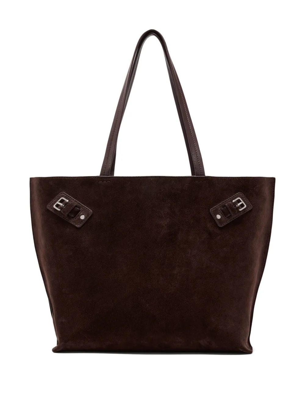 Proenza Schouler large Days buckle-detail suede tote bag | Brown | Image 1